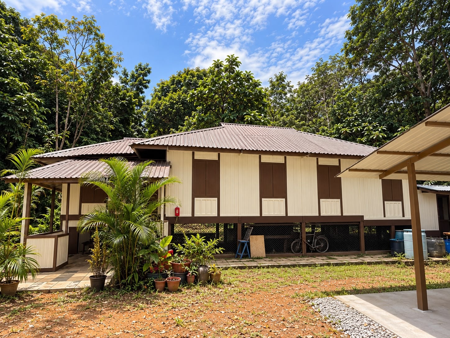Our family gathering at the kampung today